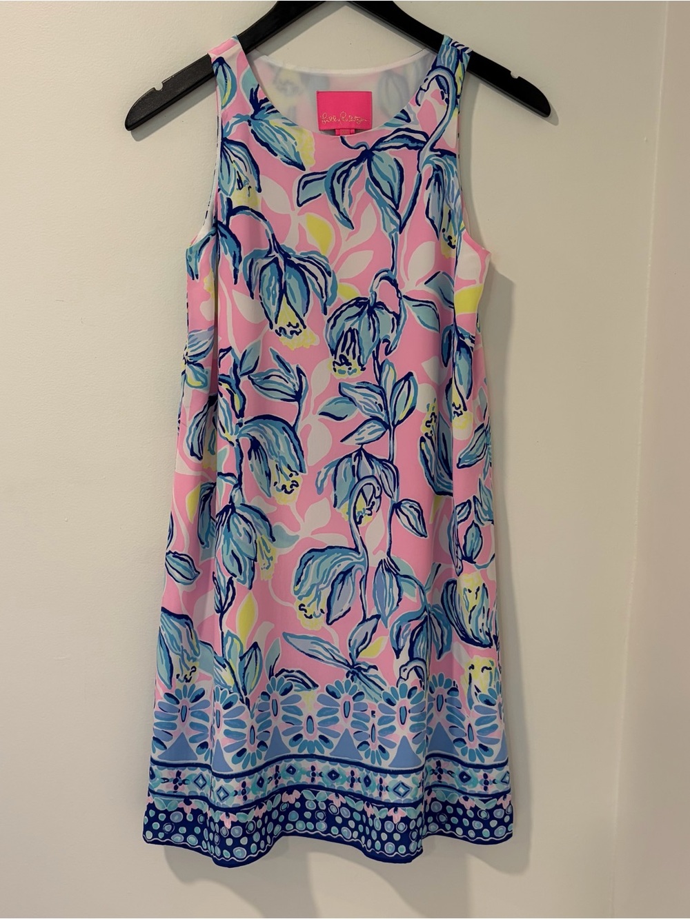 Lilly Pulitzer Jackie Silk Shift Sweet Pea  Dress Size XXS